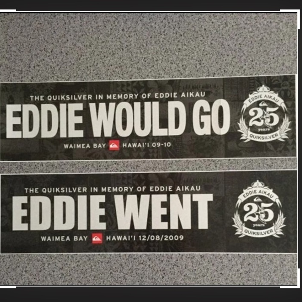 Quiksilver Eddie Aikau Bumper Stickers 🌊